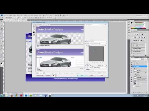 Slice Photoshop image and create html and css website. (Part 1)