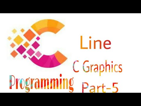 How to draw Line in C graphics part-5, line in c graphics ,line graphics programming ,c graphics pro