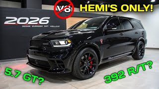 2026 Dodge Durango ONLY comes with a HEMI!  Lineup CHANGES!