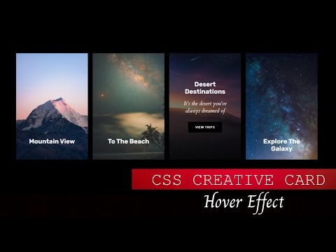 Learn how to make CSS Creative Card, creative blog card and hover effect