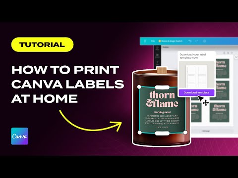 PRINT LABELS AT HOME WITH CANVA (STEP-BY-STEP TUTORIAL)