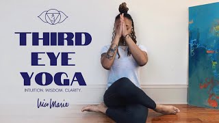 🧿  20 Minute Third Eye Chakra Yoga | Intuition, Wisdom, Clarity 🧿