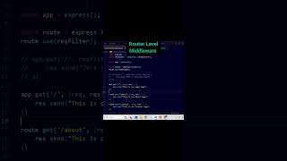 Middleware In Express JS | Application and Router Level Middleware | Node JS + Express JS