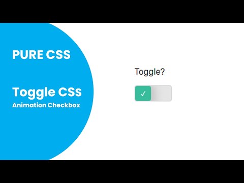 Toggle CSS Custom Animation Checkbox - Switch with Pure CSS | HTML Tutorial | CSS Trick