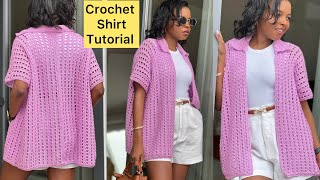 EASY Crochet Shirt Tutorial  / Kimono