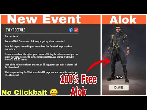 Alok Will Be Free For All Players 😳🤐 | New Share Event Garena Free Fire | Sonic Akshay
