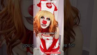 You tested positive… #clowns #costumes #roleplayaccount #egirloutfit #comesyshorts