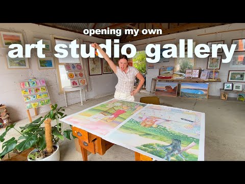 OPENING MY OWN ART STUDIO GALLERY at 20 yrs old. with NO experience