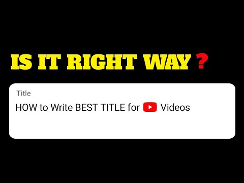 YouTube Videos Ke Liye BEST TITLE Kaise Likhen ?