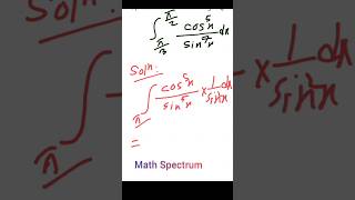 HSC Calculus Integration part #hscmath #hscmathematics #calculus #mathshorts #maths #integration