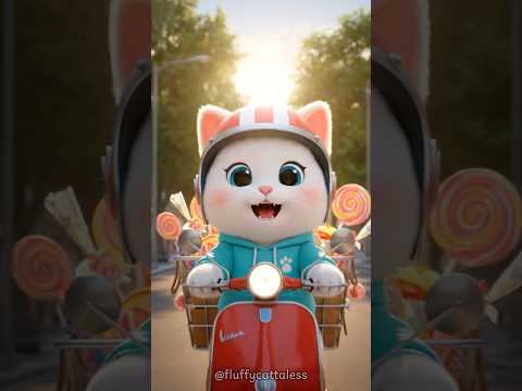 🐱Kitten loves candy🐾✨ #kpop #catlovers #toyunboxing  #aicat #cuteanimals #candy #party