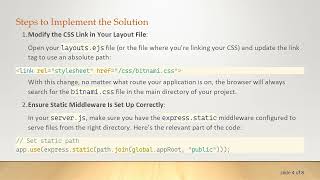 Resolving the Issue of Static CSS File Not Working with Express Router