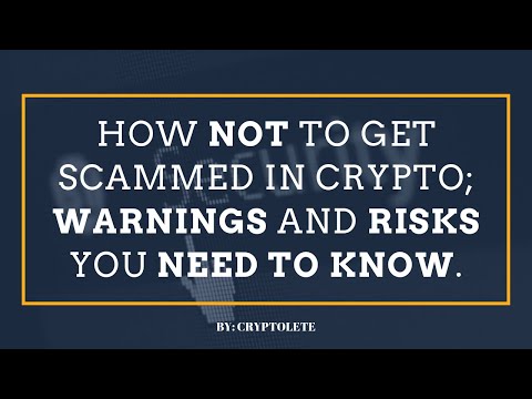 Crypto Warnings! Know The Risks And Don't Get Scammed!