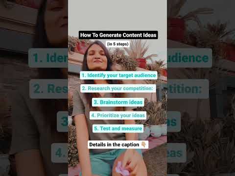 How To Generate Content Ideas?