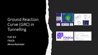 Ground Reaction Curve (GRC) for Tunnel Excavation Step with FLAC software