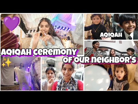 AQIQAH Ceremony 🎑 of our neighbor's 💜✨
