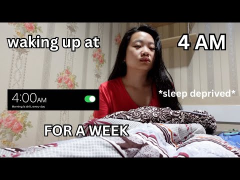 Waking up at 4AM for a WEEK | this was hard help me