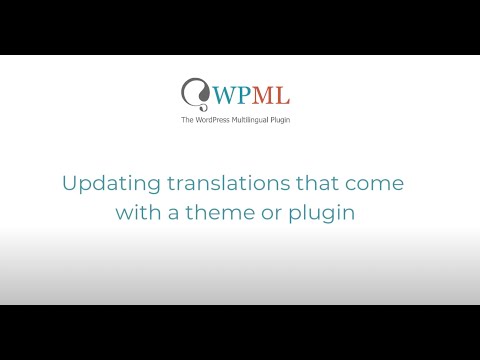 How to update missing theme or plugin translations with WPML