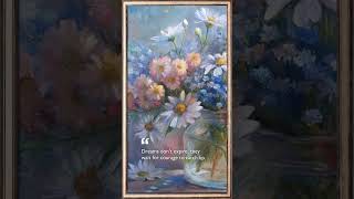 Vintage Floral Oil Painting for Home Decor | Turn Your TV into Art 🌸