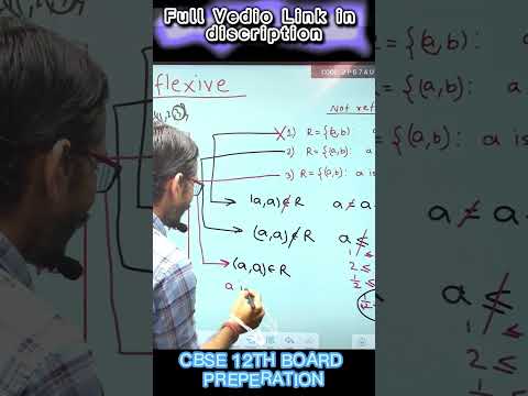 RELATION | MATHS | CLASS 12 #cbseboardclass12 #relations  #cbseclass12maths