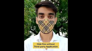 Hide photos videos without third-party applications || #Techblunder
