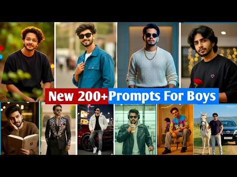 Top 200+ Trending AI Photo Prompts for Boys | Gemini New Ai Photo Editing | (Part 3)