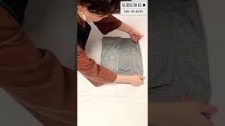 Folding Techniques For Clothes 6 #diyideas  #dailyhacks  #youtubeshorts   #shorts