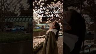 How to actually become popular in school #glowuptips #shorts #koreanschool