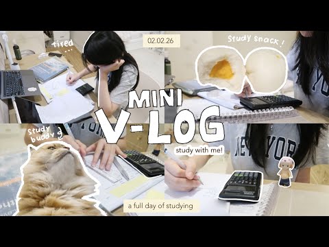 [MINI VLOG] 📔midterms study vlog: day in my life, productive, maths test, midnight snacks 