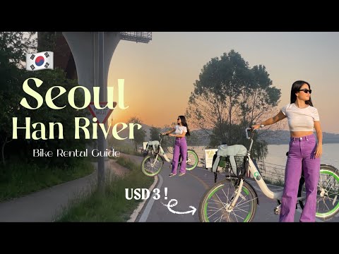 Korea Vlog | Public bike riding from Han river to Seoul Forest 🚴🏻‍♀️& Picnic Spot in Seoul