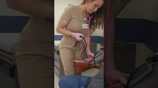 Straiten out your arm, and try to relax. #nurse #bloodpressure #relax #scrubs