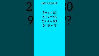 For genius #math genius #logic puzzle# simple math