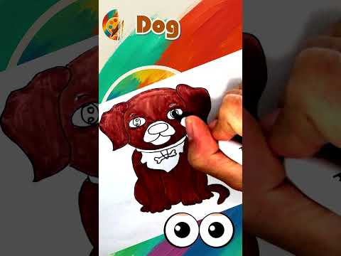 Draw a Goofy Puppy with Big Ears and a Happy Tail!