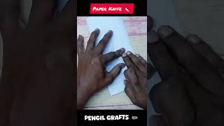 HOW TO MAKE A PAPER KNIFE CRAFT| STEP BY STEP MAKING| ARTWORK #origami #diy #shortvideo