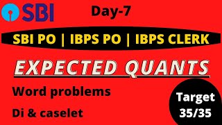 SBI PO | IBPS PO EXPECTED QUANTS PAPER