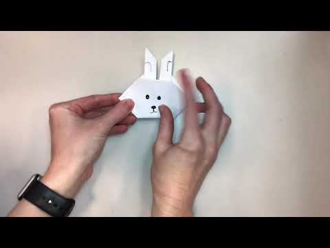 Origami Bunny for kids