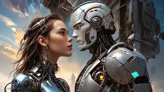 Cyborg girl and robot kiss — Part 1 💫🤖❤️