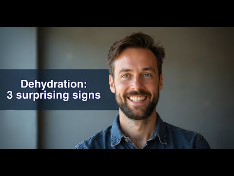 Dehydration: 3 Surprising Signs