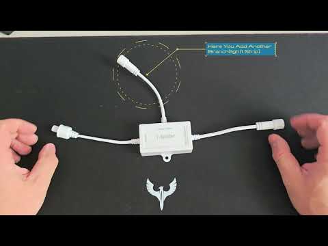 Unboxing & Vibes ASAHOM T Splitter For Permanent Outdoor Lights & Instructions