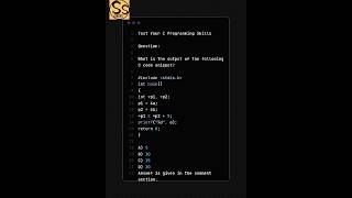 Test Your C Skills in 60 Seconds! 💻🔥Can you answer these C Programming MCQs