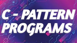 C Pattern Programs #bcs #bca #c_programming #pattern #simple_program #all_in_one_k #short