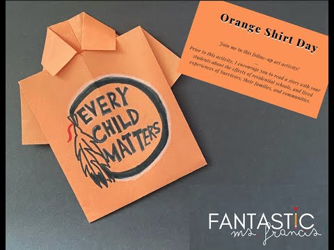 Every Child Matters - Orange Shirt Day Activity