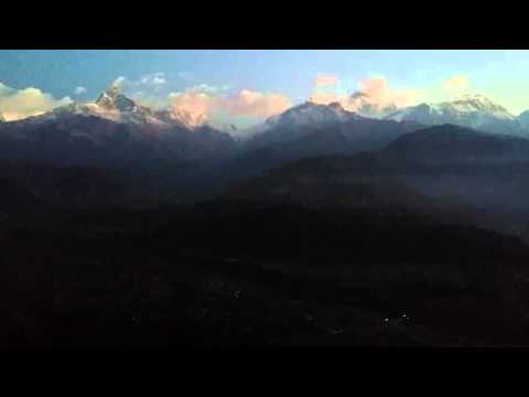 New Years Day Sunrise January 1st 2014, Pokhara, Nepal