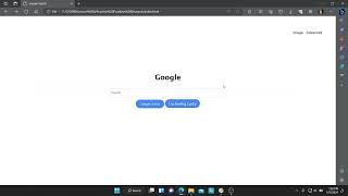Simple Google Search Page CS50W