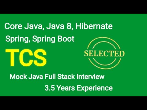 TCS Java Full Stack Mock Interview | TCS Technical Mock Java Interview