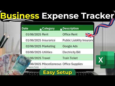UK Business Expense Tracker in Excel (Easy Setup + Shortcuts)