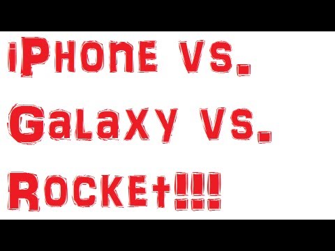iPhone vs Galaxy vs Rocket! Tandum Rocket Powered 1500 ft Drop Test! Ep2 FAIL