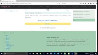 Disadvantages of SQL indexing. | javapedia.net