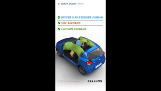 Celerio now comes with 6 Airbags as standard!