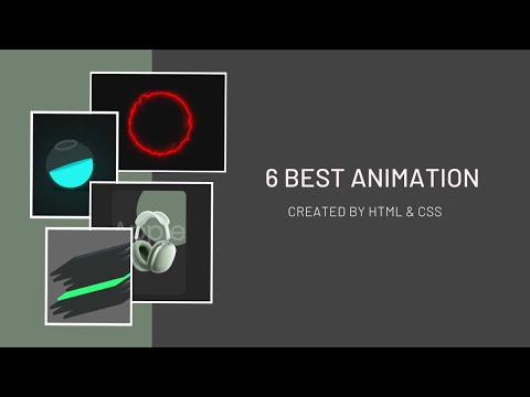 HTML CSS Top 6 Best Animation | Best CSS Effects with Code | Coder Shorya